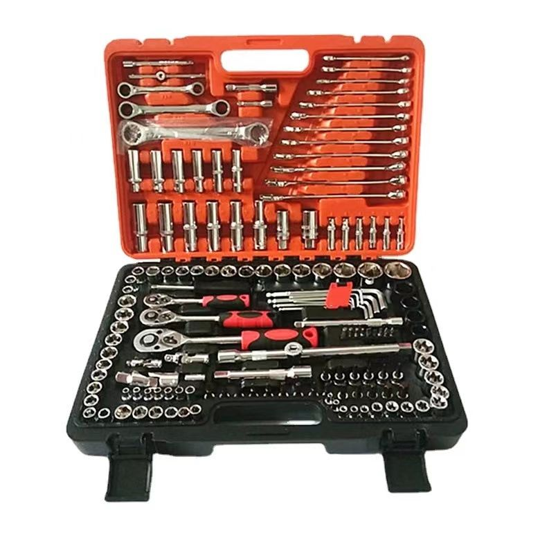 Multi-in-one stainless steel hardware tool set, with hard case, suitable for home repair and DIY projects (OEM available)